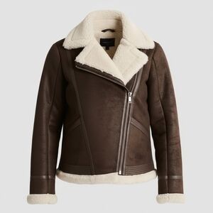 Abercrombie Brown Shearling Jacket